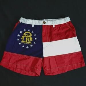 Chubbies 5” Georgia Flag Shorts Size Large